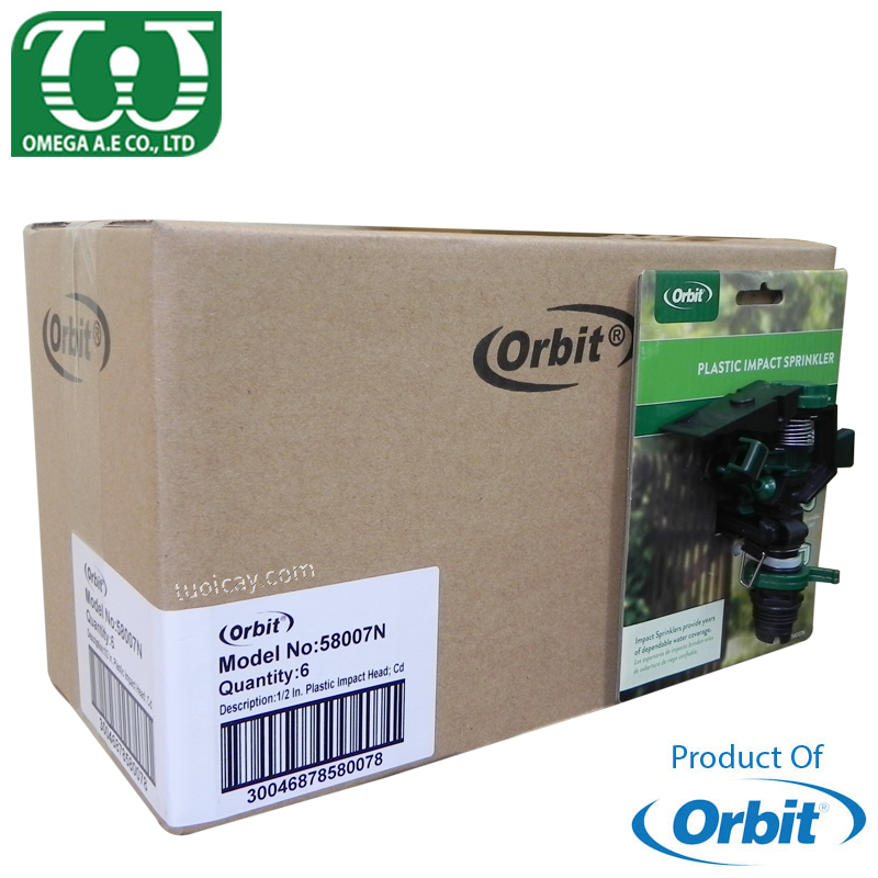 Bộ 06 béc tưới cỏ phun mưa 58007N1